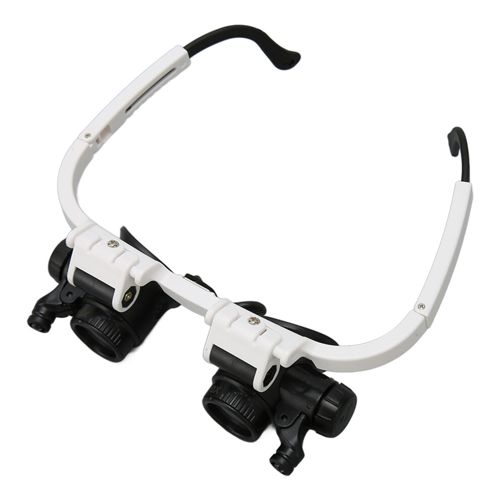 LED Illuminated Headband Magnifier 7x 10x 15x 25x for Jewelry Artists