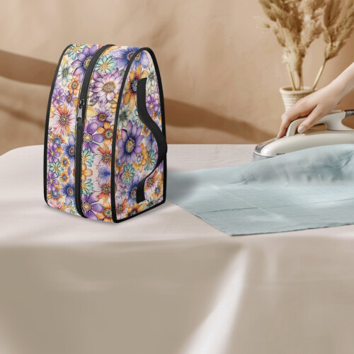 Polyester Travel Steamer Bag with Flowers Pattern 2
