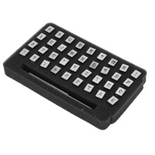 36Pcs Metal Punch Set, 3mm Alphabet Leather Carving Tools