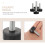 Adjustable Furniture Feet Rubber Iron Black 5 pcs 8