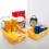 Small Desktop Storage Basket, Plastic Organizer Bin with Handles – Stackable for Remote Controls, Office, Kitchen & Bathroom (Compatible with 4
