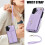 Purple RFID-Blocking Flip Wallet Case for iPhone 16 Plus 2