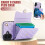 Purple RFID-Blocking Flip Wallet Case for iPhone 16 Plus 7