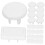 50-Pack White Safety Socket Covers with Handle Design for Easy Removal and Child 3