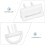 50-Pack White Safety Socket Covers with Handle Design for Easy Removal and Child 4