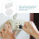 50-Pack White Safety Socket Covers with Handle Design for Easy Removal and Child 8