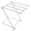 Light Grey Kitchen Towel Rack Foldable Vertical Cloth Holder for Quick Drying Storage 8