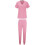 Black Scrubs Set for Women Solid Loose Fit with Ankle Cuff 4