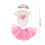 Roupa para boneca de 45 cm (18 polegadas), conjunto de vestido de Natal, fantasia de simulação com design elástico, fácil de vestir e tirar, 5