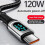 Καλώδιο δεδομένων USB σε Type-C 120W6A με γρήγορη φόρτιση, καλώδιο Type-C με ψηφιακή οθόνη 2