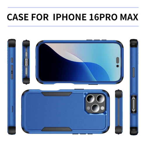 Capa protetora reforçada de 3 camadas para iPhone 16 Pro Max de 6,9 polegadas — à prova de choque, resistente a quedas, proteção completa 1