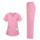 Women's V-Neck Scrubs Top Pink Plus Size 2X 5