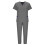 asdoklhq Παντελόνι Jogger Scrubs για γυναίκες Μονόχρωμο παντελόνι τσέπης με κορδόνι 4