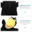 Soft Black Crow Hand Puppet for Classroom Props and Decor with Comfortable Texture 3