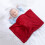 Plush Flannel Blanket Dark Red 19.7 x 27.6 in 5