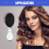 Mini Travel Detangler Paddle Brush Purple Silver 2