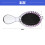 Mini Travel Detangler Paddle Brush Purple Silver 4