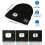 Καπέλο Bluetooth Beanie με φως, χειμερινό μουσικό πλεκτό καπέλο, καπέλο LED για τρέξιμο, 7