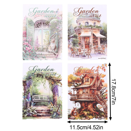 Alideco Vintage Scrapbook Stickers Sæt – 20 Ark 2