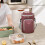 Insulated Lunch Bag Reusable Thickened Cylinder with 4