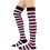 Women's Striped Thigh-High Socks Over-the-Knee 3