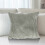 Housse de coussin grise à rayures classiques, 50 x 50 cm, 100 % polyester, pour salon 4