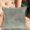 Housse de coussin grise à rayures classiques, 50 x 50 cm, 100 % polyester, pour salon 5