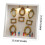 Mini Gold Photo Frame Silhouette Box Set – 8 Frames & 8 5