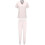 Women's Solid Scrubs Set White 2X 5