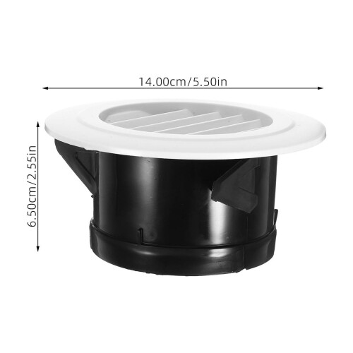 White ABS Soffit Vent 6 Inch for Home Use, and Efficient Ventilation with Modern Design 1