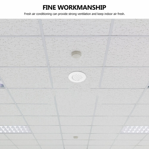 White ABS Soffit Vent 6 Inch for Home Use, and Efficient Ventilation with Modern Design 2