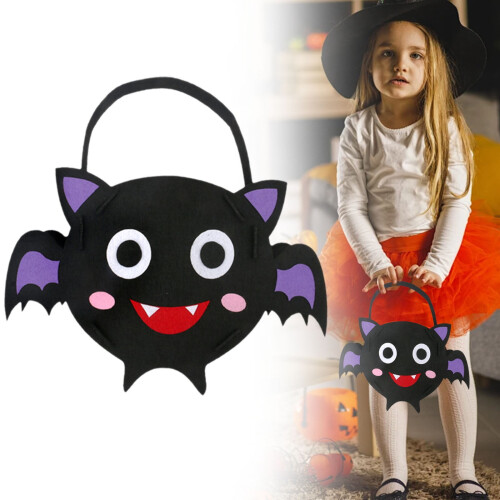 Τσάντες με γλυκά από μη υφαντό ύφασμα για το Halloween – Σχέδιο με κολοκύθα και 1