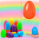 Plastic Easter Eggs Bulk,50Pcs Plastic Fillable Easter Eggs,2.4" Colorful Bright Easter Eggs for Easter Hunt,Easter Basket Stuffers Fillers/ J02 2