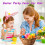 Plastic Easter Eggs Bulk,50Pcs Plastic Fillable Easter Eggs,2.4" Colorful Bright Easter Eggs for Easter Hunt,Easter Basket Stuffers Fillers/ J02 4