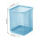 Mesh Pen Holder Square Light Blue Desk Organizer 3