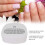 Infrared Sensor Nail Dust Extractor UV LED Dual Light Source Gel Nail Polish Curing Lamp LCD Display Timer Function Rechargeable Cordless Nail Vacuum 8