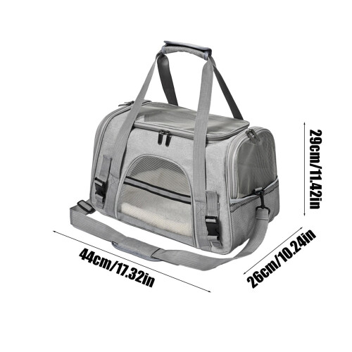 Soft Dog and Cat Carrier with Shoulder Strap for Small Pets 2