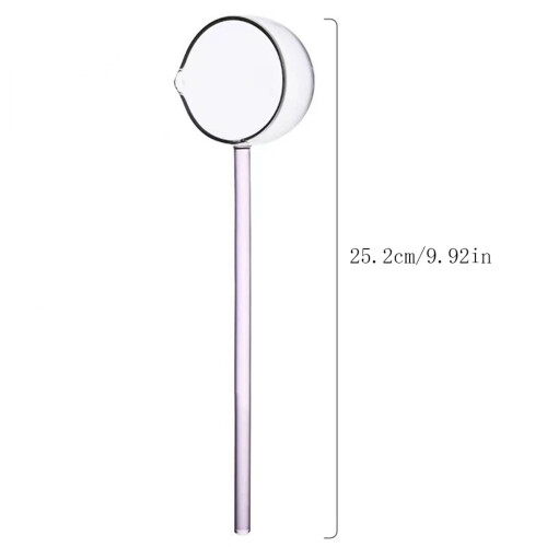 Glass Ladle Heat Resistant Round Long Handle 2 Pieces 1