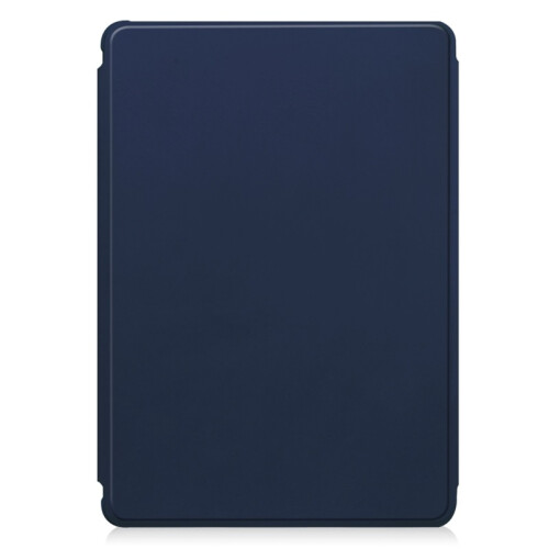Capa de couro transparente com rotação de 360 e teclado integrado, azul escuro, 11 polegadas, compatível com Samsung Galaxy Tab S9FE. 1