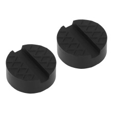 2 Pcs Rubber Jack Pad Universal Slotted Jacking Lift Puck Reusable Adapter