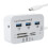 Memory Card Reader Universal Compatibility USB Hub Plug And Play High Speed Data Transfer With Overcurrent Protection Easy To Use For Mac And Windows 7
