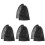8Pcs Mesh Laundry Bags Black Drawstring Travel Storage Pouches 2
