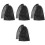 8Pcs Mesh Laundry Bags Black Drawstring Travel Storage Pouches 3