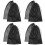 8Pcs Mesh Laundry Bags Black Drawstring Travel Storage Pouches 5