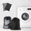 8Pcs Mesh Laundry Bags Black Drawstring Travel Storage Pouches 9