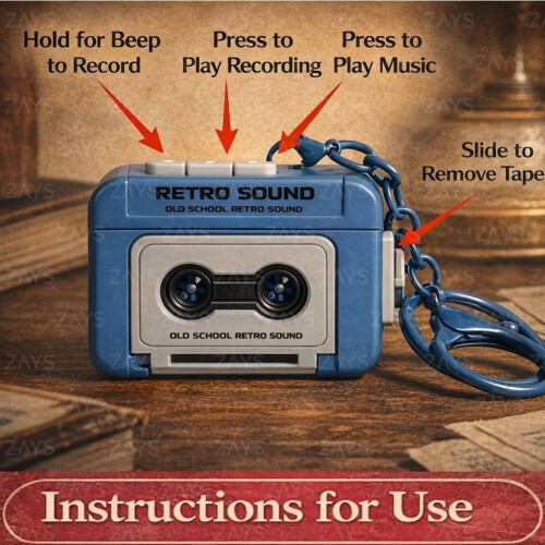 Mini Cassette Player Mini Audio Keychain Cassette Mini Cassette Player Recorder 2