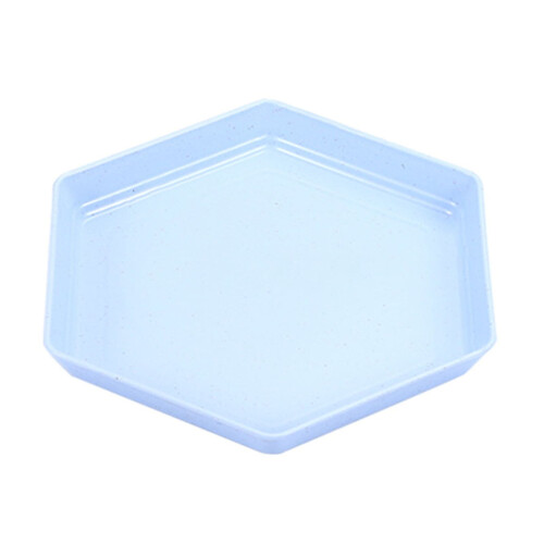Hexagonal Impregnable Dinner Plates Dishwasher Microwave Safe Plastic Plates Reusable Lightweight for Kitchen Camping 1
