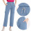 Women Scrubs Set Light Blue M 4