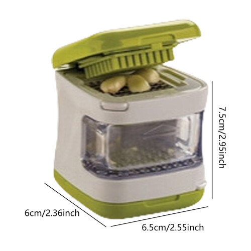 Small Garlic Mincer Vegetable Cutter Wireless Manual Gingers Crusher for Efficient Preparation Kitchen Gadget 2