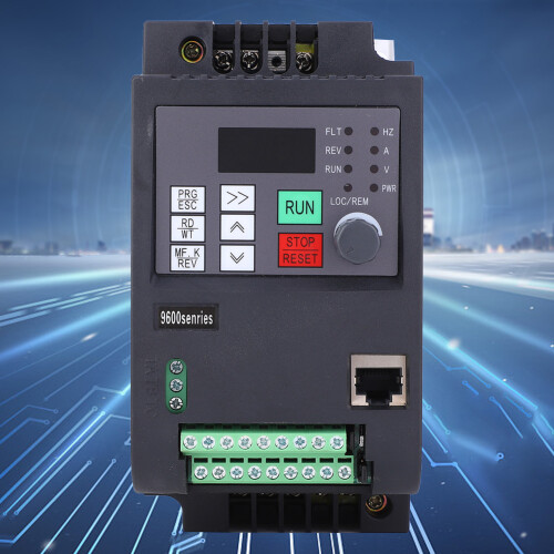 Motor Speed Control Variable Frequency Drive High Power Output Single To3Phase Inverter CNC Motor Controller Digital Display Efficient Heat 2
